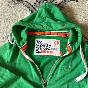 NEW Super dry hooded zipper sweatshirt men’s medium